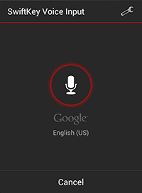 SwiftKey Voice Input